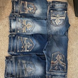 Mens rock revival jeans